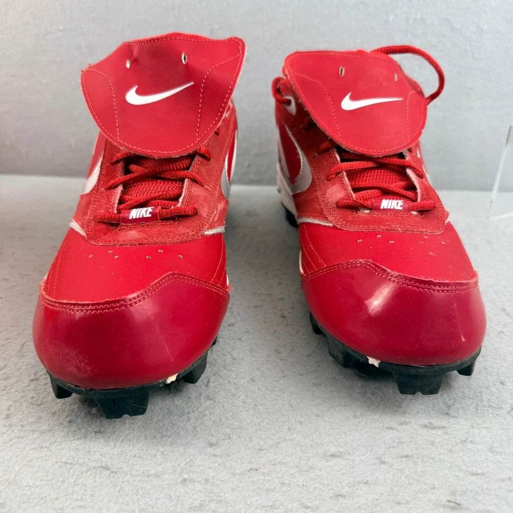 Vintage 2008 Nike Keystone Low Baseball Cleats Men's‎ 11 Red White 317087-611